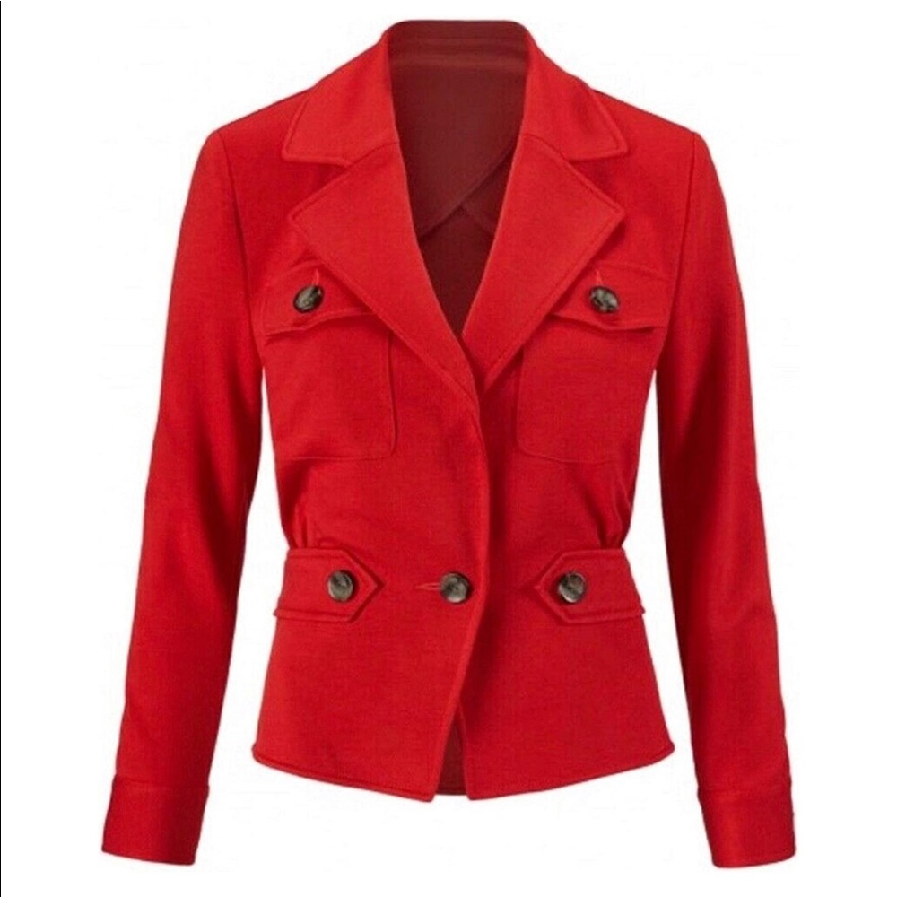 CAbi “The Little Red Jacket” Size 6